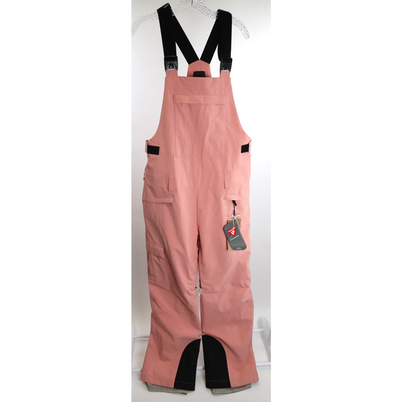 $ 275 NWT Rossignol Women's Relaxed Bib Ski Pants Snowboard Pink Pants Sz L Read - Picture 3 of 16